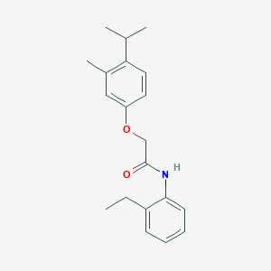 molecular formula C20H25NO2 B5650942 N-(2-ethylphenyl)-2-(4-isopropyl-3-methylphenoxy)acetamide 