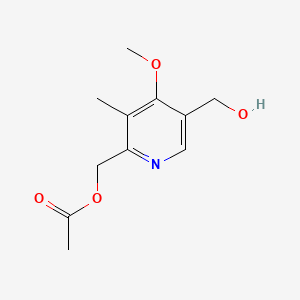 molecular formula C11H15NO4 B565097 2-乙酰氧甲基-5-羟甲基-4-甲氧基-3-甲基吡啶 CAS No. 120003-77-2