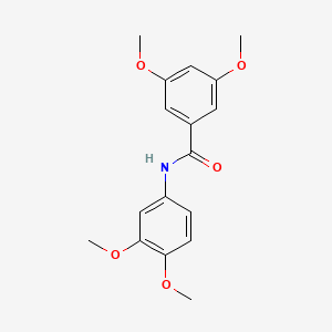 molecular formula C17H19NO5 B5650970 N-(3,4-dimethoxyphenyl)-3,5-dimethoxybenzamide 