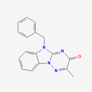 5-benzyl-2-methyl[1,2,4]triazino[2,3-a]benzimidazol-3(5H)-one