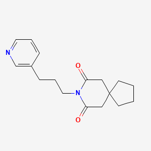 molecular formula C17H22N2O2 B5650981 8-(3-pyridin-3-ylpropyl)-8-azaspiro[4.5]decane-7,9-dione 