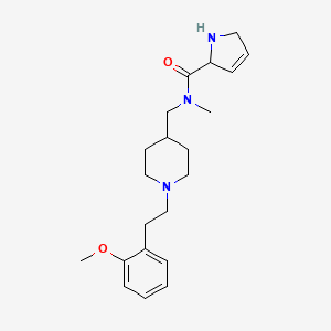 molecular formula C21H31N3O2 B5651029 N-({1-[2-(2-methoxyphenyl)ethyl]-4-piperidinyl}methyl)-N-methyl-2,5-dihydro-1H-pyrrole-2-carboxamide dihydrochloride 