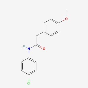 molecular formula C15H14ClNO2 B5651044 N-(4-chlorophenyl)-2-(4-methoxyphenyl)acetamide 