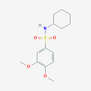 molecular formula C14H21NO4S B5651062 N-cyclohexyl-3,4-dimethoxybenzenesulfonamide 