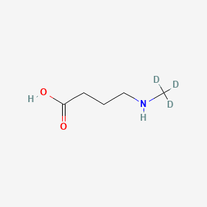 molecular formula C5H11NO2 B565108 N-メチル-4-アミノ酪酸-d3 CAS No. 1215511-11-7