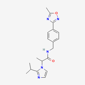 2-(2-isopropyl-1H-imidazol-1-yl)-N-[4-(5-methyl-1,2,4-oxadiazol-3-yl)benzyl]propanamide