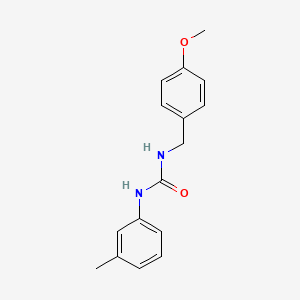 molecular formula C16H18N2O2 B5651127 N-(4-methoxybenzyl)-N'-(3-methylphenyl)urea 