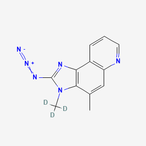 molecular formula C12H10N6 B565115 2-Azido-3,4-dimethylimidazo[4,5-f]quinoline-d3 CAS No. 1215499-36-7