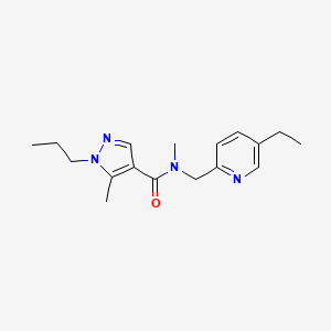 N-[(5-ethyl-2-pyridinyl)methyl]-N,5-dimethyl-1-propyl-1H-pyrazole-4-carboxamide