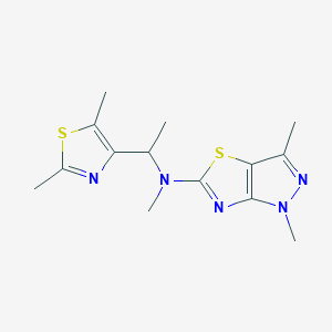 N-[1-(2,5-dimethyl-1,3-thiazol-4-yl)ethyl]-N,1,3-trimethyl-1H-pyrazolo[3,4-d][1,3]thiazol-5-amine
