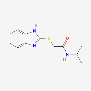 molecular formula C12H15N3OS B5651178 2-(1H-benzimidazol-2-ylthio)-N-isopropylacetamide 