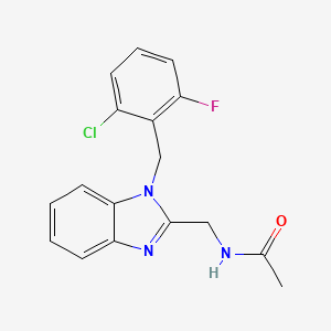 N-{[1-(2-chloro-6-fluorobenzyl)-1H-benzimidazol-2-yl]methyl}acetamide