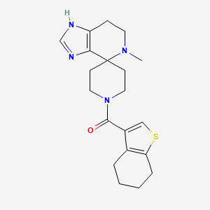 molecular formula C20H26N4OS B5651252 5-methyl-1'-(4,5,6,7-tetrahydro-1-benzothien-3-ylcarbonyl)-1,5,6,7-tetrahydrospiro[imidazo[4,5-c]pyridine-4,4'-piperidine] 