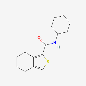 molecular formula C15H21NOS B5651262 N-cyclohexyl-4,5,6,7-tetrahydro-2-benzothiophene-1-carboxamide 