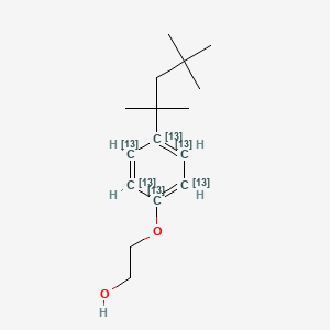 molecular formula C16H26O2 B565140 4-叔辛基苯酚单乙氧基化物-13C6 CAS No. 1173019-48-1