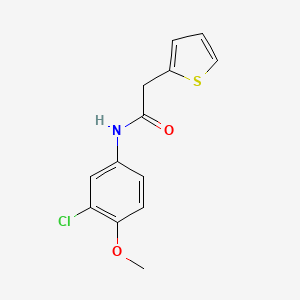 molecular formula C13H12ClNO2S B5651409 N-(3-chloro-4-methoxyphenyl)-2-(2-thienyl)acetamide 