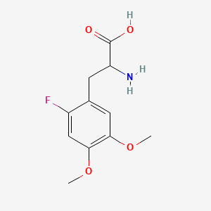 molecular formula C11H14FNO4 B565143 2-氟-5-甲氧基-O-甲基酪氨酸 CAS No. 102034-49-1
