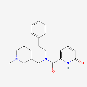 N-[(1-methylpiperidin-3-yl)methyl]-6-oxo-N-(2-phenylethyl)-1,6-dihydropyridine-2-carboxamide