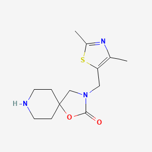 3-[(2,4-dimethyl-1,3-thiazol-5-yl)methyl]-1-oxa-3,8-diazaspiro[4.5]decan-2-one dihydrochloride
