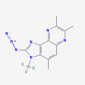 molecular formula C13H13N7 B565151 2-Azido-3,4,7,8-tetramethyl-3H-imidazo[4,5-f]quinoxaline-d3 CAS No. 1215749-04-4
