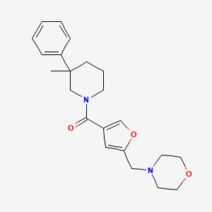 4-({4-[(3-methyl-3-phenylpiperidin-1-yl)carbonyl]-2-furyl}methyl)morpholine