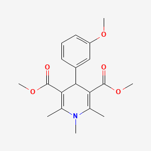 molecular formula C19H23NO5 B5651578 dimethyl 4-(3-methoxyphenyl)-1,2,6-trimethyl-1,4-dihydro-3,5-pyridinedicarboxylate CAS No. 6048-41-5