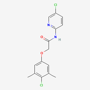 molecular formula C15H14Cl2N2O2 B5651602 2-(4-chloro-3,5-dimethylphenoxy)-N-(5-chloro-2-pyridinyl)acetamide 