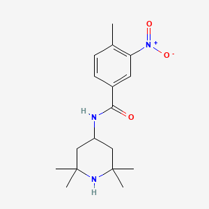 4-methyl-3-nitro-N-(2,2,6,6-tetramethyl-4-piperidinyl)benzamide