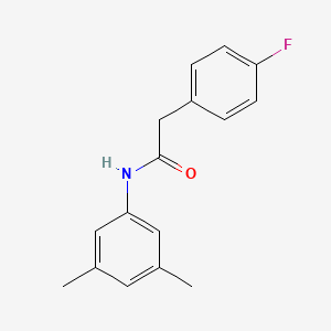 molecular formula C16H16FNO B5651652 N-(3,5-dimethylphenyl)-2-(4-fluorophenyl)acetamide 