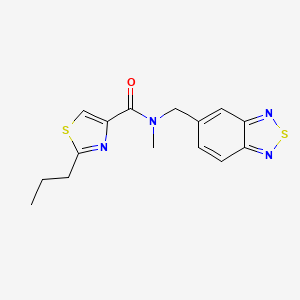 N-(2,1,3-benzothiadiazol-5-ylmethyl)-N-methyl-2-propyl-1,3-thiazole-4-carboxamide