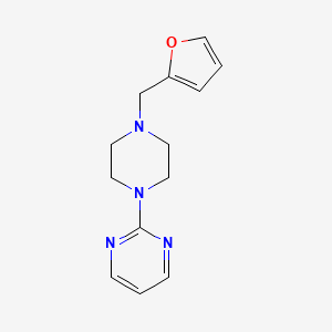 molecular formula C13H16N4O B5651669 2-[4-(2-furylmethyl)-1-piperazinyl]pyrimidine 