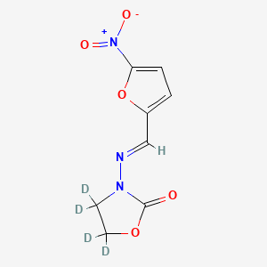 molecular formula C8H7N3O5 B565170 Furazolidone-d4 CAS No. 1217222-76-8