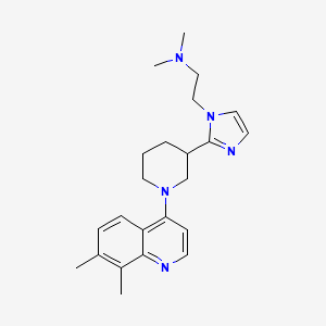 (2-{2-[1-(7,8-dimethyl-4-quinolinyl)-3-piperidinyl]-1H-imidazol-1-yl}ethyl)dimethylamine