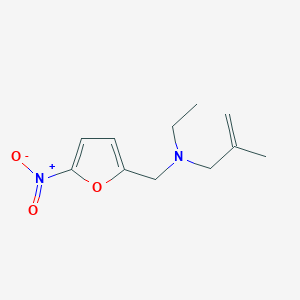 molecular formula C11H16N2O3 B5651719 N-ethyl-2-methyl-N-[(5-nitro-2-furyl)methyl]-2-propen-1-amine 