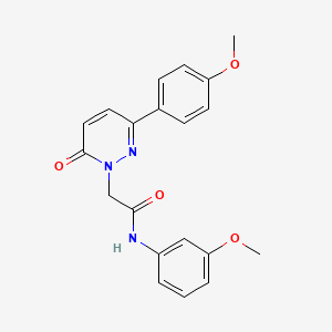 molecular formula C20H19N3O4 B5651742 N-(3-methoxyphenyl)-2-[3-(4-methoxyphenyl)-6-oxo-1(6H)-pyridazinyl]acetamide 