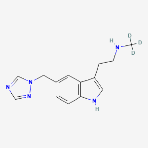 molecular formula C14H17N5 B565175 N10-Monodesmethyl Rizatriptan-d3 CAS No. 1215678-02-6