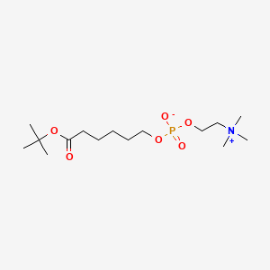molecular formula C15H32NO6P B565176 tert-Butyl 6-(O-Phosphorylcholine)hydroxyhexanoate CAS No. 73839-23-3