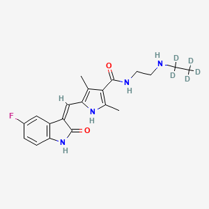 molecular formula C20H23FN4O2 B565178 N-Desethyl Sunitinib-d5 CAS No. 1217247-62-5