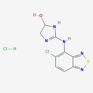 molecular formula C9H9Cl2N5OS B565179 rac Hydroxy Tizanidine Hydrochloride CAS No. 1794829-08-5