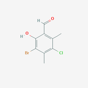3-bromo-5-chloro-2-hydroxy-4,6-dimethylbenzaldehyde