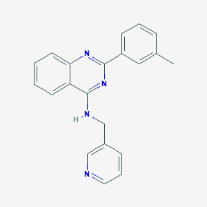 molecular formula C21H18N4 B5651797 2-(3-methylphenyl)-N-(3-pyridinylmethyl)-4-quinazolinamine 