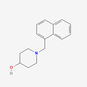 molecular formula C16H19NO B5651822 1-(1-萘甲基)-4-哌啶醇 