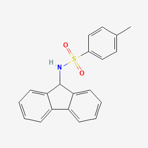 molecular formula C20H17NO2S B5651850 N-9H-fluoren-9-yl-4-methylbenzenesulfonamide 
