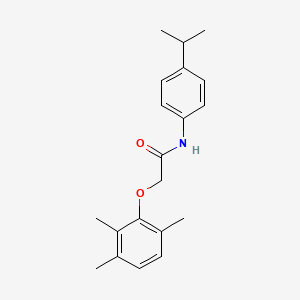 molecular formula C20H25NO2 B5651865 N-(4-isopropylphenyl)-2-(2,3,6-trimethylphenoxy)acetamide 