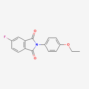 molecular formula C16H12FNO3 B5651873 2-(4-ethoxyphenyl)-5-fluoro-1H-isoindole-1,3(2H)-dione CAS No. 299963-59-0