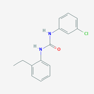 molecular formula C15H15ClN2O B5651879 N-(3-chlorophenyl)-N'-(2-ethylphenyl)urea 