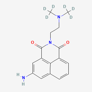 molecular formula C16H17N3O2 B565190 阿莫那非-d6 CAS No. 1217039-92-3