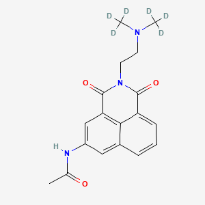 molecular formula C18H19N3O3 B565192 N-Acetyl Amonafide-d6 CAS No. 1217018-31-9