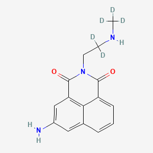 molecular formula C15H15N3O2 B565194 N'-Desmethyl Amonafide-d5 CAS No. 1215400-25-1