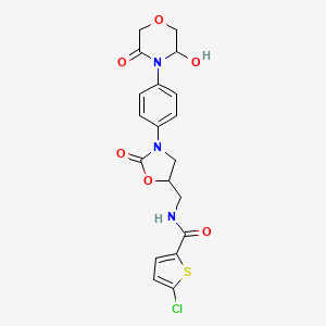 molecular formula C19H18ClN3O6S B565195 3-Hydroxy Rivaroxaban(Mixture of 4 Diastereomers) CAS No. 1159977-46-4